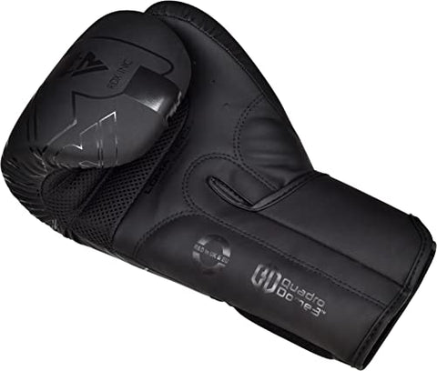Image of RDX Boxing Gloves Sparring and Muay Thai Maya Hide Leather, Kara Patent Pending Training Mitt for Kickboxing, Punching Bag, Focus Pads, MMA, Thai Pad, Double End Ball Punching Fight Gloves