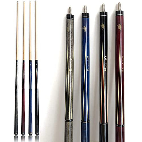 Image of Tai ba cues Pool cue Linen Wrap Pool Stick cue with 13mm Multilayer Leather Tip, 58", Hardwood Canadian Maple Professional Billiard 19, 20, 21 Oz (Selectable) 2-Piece Pool Cue Stick