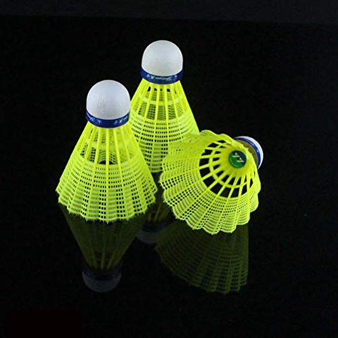 Image of BESPORTBLE 6pcs Nylon Badminton Shuttlecocks Badminton Birdies Balls for Kids Adult Indoor Outdoor Sports Activities Yellow