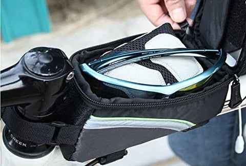 Image of Xianco Polyester Bicycle Front Bag – Waterproof Cycle Mobile Holder Bag with PVC Touch Screen 6 inch Phone