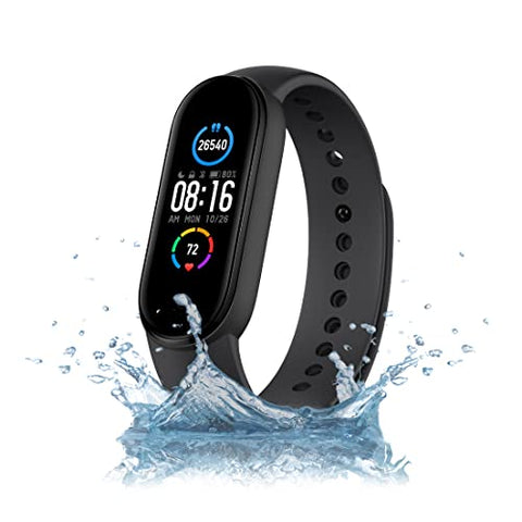 Image of Mi Smart Band 5 – India’s No. 1 Fitness Band, 1.1-inch AMOLED Color Display, Magnetic Charging, 2 Weeks Battery Life, Personal Activity Intelligence (PAI), Women’s Health Tracking