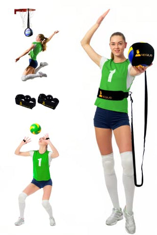 Image of Regius Volleyball Training Equipment 3.0 - Premium Solo Trainer, Perfect for Beginners Practicing Serving, Setting and Spiking, Great Gift Idea - Yellow