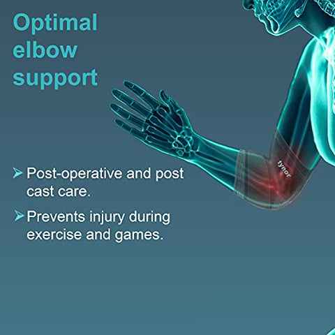 Image of Tynor Ankle Support (Neo), Grey, Universal Size, 1 Unit & Elbow Support, Grey, Medium, 1 Unit