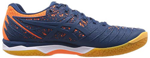 Image of ASICS Men's Court Control Ff Mako Blue/Pure Silver Badminton Shoes-6 UK (40 EU) (7 US) (1071A021)