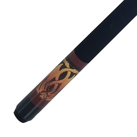 Image of Trademark Global Games Fantasy Dragon Billiard Hardwood Pool Cue with Case, 591.47 Ml