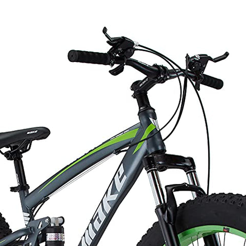 Image of Amardeep cycles 26 inches Fat Tyre Wheel, Steel Frame- 18 inches, Speed Double Disc Brake with Magnesium Alloy Wheels Sports Folding All-Mountain Cycle for Unisex (Green) Over 23 Years