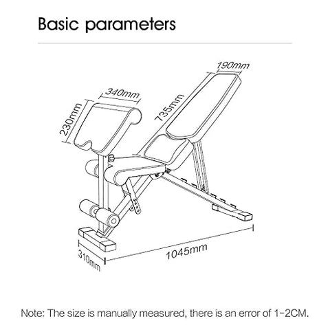Image of OtG ON THE GO 6 in 1 Multi-Functional Weight Strength Training Foldable Incline Decline Exercise Preacher Bench for Home Gym (Black, Orange) - Max Weight Capacity: 300 Kg