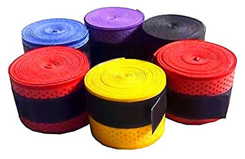 Image of Toyshine Badminton Tennis Racket Overgrip for Anti Slip and Absorbent Grip - 4Pc, Multicolor - SSTP