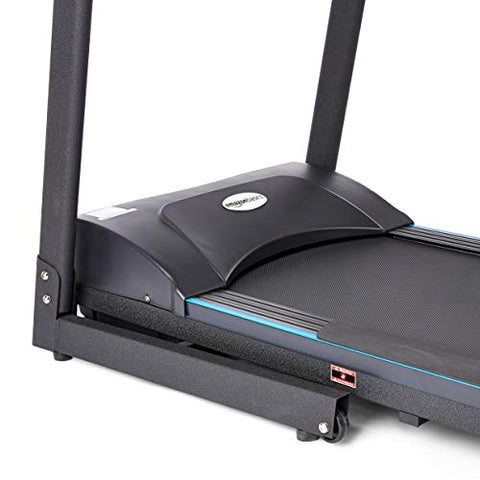 Image of AmazonBasics DC Motorized Black Treadmill with 3 Level Manual Incline, 1.5 HP Continuous and 3.0 Peak Power, Max Speed 14 kmph, Max Weight 110 Kg