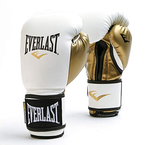 Image of Everlast P00000722 Boxing Gloves (White/Gold)