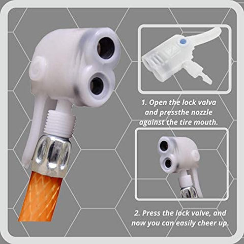Image of H.K.SPORTS Air Pump for Bicycle | Cycle air Pump Bicycle ( Football Pump, Handball Pump, Volleyball Pump, Ball, Motorcycle, Balloon, Float, Car Pump )