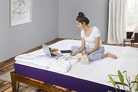 Image of Sleep Ninja Dual HR Foam 5'' Single Bed Size Turn- Reversible Soft and Firm Double Side Mattress | Premium HR Mattress with Free Pillows (72 * 36 * 5 Inches)