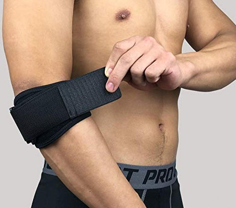 Image of SKUDGEAR Adjustable Compression Support Elbow Support Brace for Outdoor Sports Injury Pain Relief & Joint Protection for both Men and Women