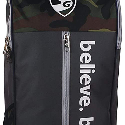 Image of SG Savage X2 Cricket Kit Bag, Camo/Grey/Yellow