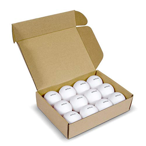 Image of GoSports 55mm XL Table Tennis Balls 12 Pack - Jumbo Table Tennis Balls for Training or Other Toss Games, White