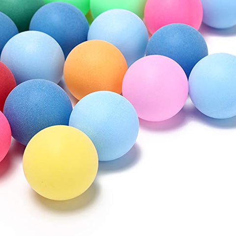 Image of 50Pcs/Pack Colored Ping Pong Balls 40mm 2.4g Entertainment Table Tennis Balls Mixed Colors for Game and Advertising