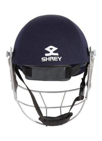 Image of Shrey Star Steel Cricket Helmet, Navy (Large) - 60-63 Cms