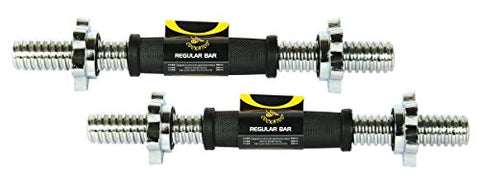 Image of Cockatoo (10 Kg-20 Kg) Professional Dumbbells Set With Regular Metal Integrated (31 mm) Rubber Plates, Dumbbells Kit (10)