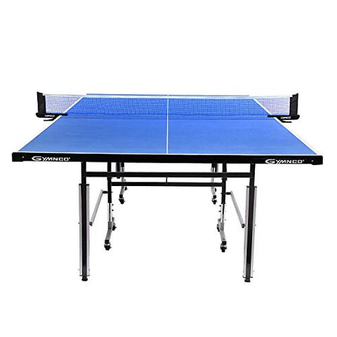 Image of Gymnco Perfect Table Tennis Table With Levellers Top 18 mm ( TT Table Cover + 2 TT Racket & Balls )