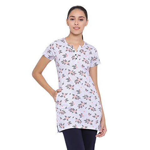 Image of In Love Women's Formal Henley Tshirts (Amber Grey)(PSLP51C9_M)
