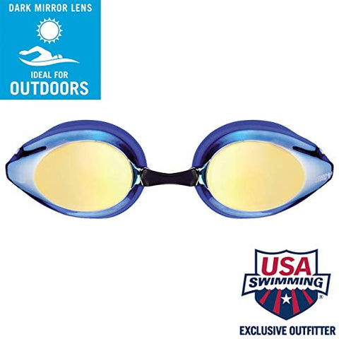 Image of Arena 1E560 Tracks Jr Swimming Goggles (Blue/Yellow Revo)