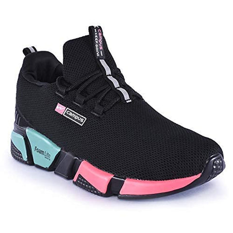 Image of Campus Women's Alexa Blk/Rani Running Sport Shoe-7 UK (40 EU) (5G-663)