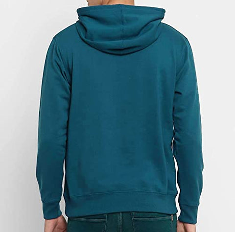 Image of Fab Ikshvaku Men's Fleece Hooded Hoodie (M, Air Force Blue)