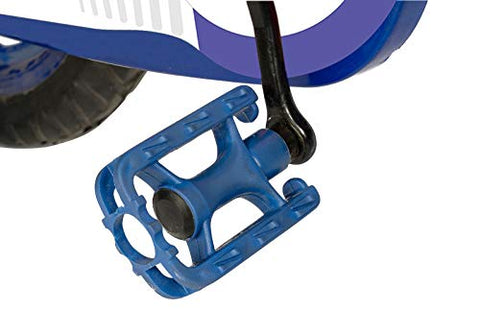 Image of Norman Jr RSJ- Double Seated Bicycle Designed in Scandinavia EU Kids Bike Bicycle for Toddlers and Kids 14 Inch Fully Adjustable with Back Seat & Support for Boys and Girls Cycle for 2 to 5 Years- Shine Blue