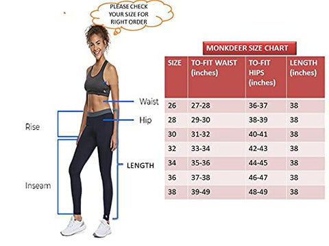 Image of MONKDEER Side Pocket Gym wear Leggings Ankle Length Workout Pants with Phone Pockets | Stretchable Tights | Mid Waist Sports Fitness Yoga Track Pants for Girls & Women(WT-08BLACK30)