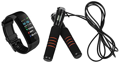 Image of GOQii Vital 4.0 SpO2, Body Temperature and Blood Pressure Tracker with 3 Months Personal Coaching+ Smart Skip with 3 Months Personal Coaching