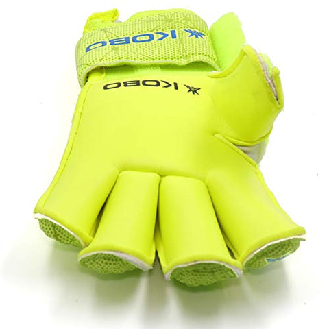 Image of Kobo GKG-07 Football/Soccer Goalie Goal Latex Keeper Gloves, Strong Grip for The Toughest Saves, with Finger Spines to Give Splendid Protection and Comfort, 8.5, with Finger Save