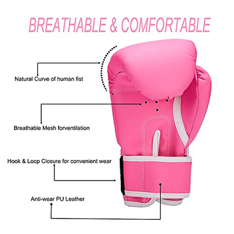 Image of Dtown Kids Boxing Gloves 4oz 6oz Youth Boxing Gloves for Age 3 to 7 Years, Boys and Girls Training Boxing Gloves for Punching Bag, Kickboxing, Muay Thai, MMA