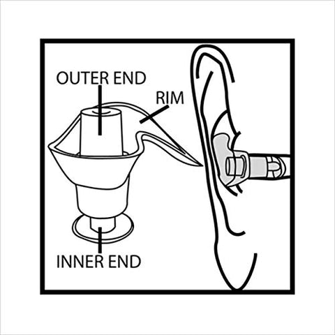 Image of TYR Silicone Molded Ear Plug Swim Equipments & Accessories (Blue)