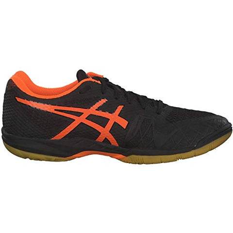 Image of ASICS Gel-Blade 7 Men's Badminton Shoes (Black-Shocking Orange, 10)