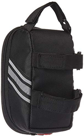 Image of Amazon Brand - Solimo Bicycle Saddle Bag with Touchscreen Pocket for Smartphone, Black