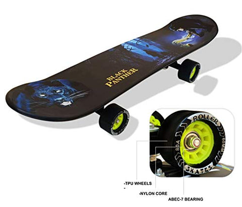 Image of jaspo Dragon Fire Dual Fiber Skateboard Combo (Multicolour, 26.5*6.5", for Age Group 7 Years and Above).