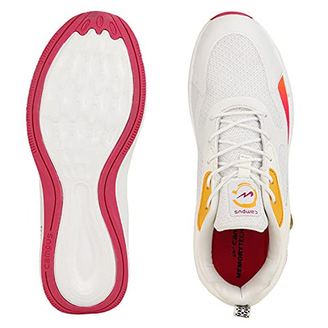 Image of Campus Women's Hellen Off WHT/MSTD Running Shoes -7 UK/India