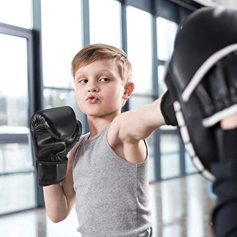 Image of Kids Boxing Gloves, Sparring Gloves for Kids 3-15, Youth Training Gloves with Junior Punch PU Leather, Kids Boxing Gloves for Punching Bag, Kickboxing, Muay Thai, MMA