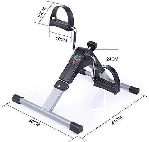 Image of Izoo® Mini Digital Fitness Cycle | Indoor Foot Paddle Exerciser with Adjustable Resistance LCD Display Calorie Counter | Perfect Weight Loss Kit for Men & Women | Best for Home Gym Cardio Exercise