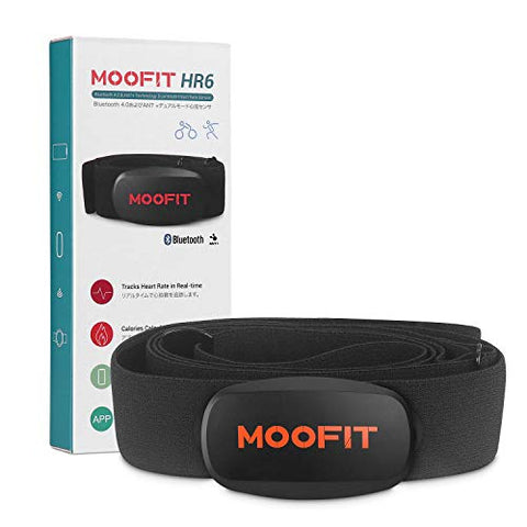 Image of moofit ANT+ Heart Rate Monitor with Chest Strap Bluetooth HR Sensor IPX7 Waterproof Compatible with Zwift, Rouvy, TRX, EliteHRV, Peloton, Strava for iOS, Android (MooFit app Unavailable)