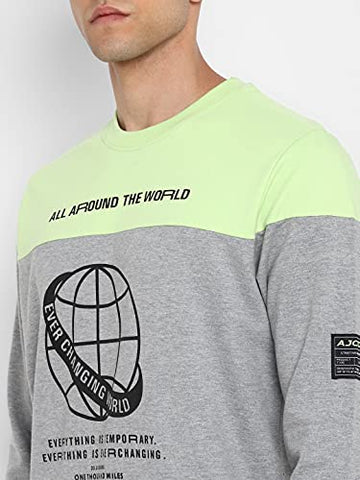 Image of Alan Jones Clothing Men's Cotton Athletic Gym Running Sports Track Suit (TSUIT21-P02_Melange_XL)