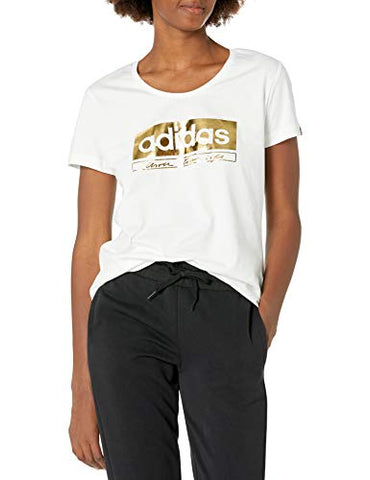 Image of adidas Women's Foil Graphic Tee, White,S