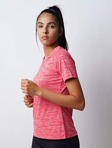 Image of LAYA Harper Womens Sports Raglan Tee Red