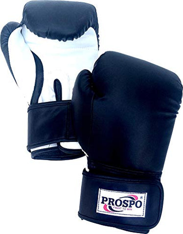Image of Prospo Focus Pad Curved+Prospo 12 oz Training and Fighting Boxing Gloves with Hand wrap Gloves (syenthetic Leather)
