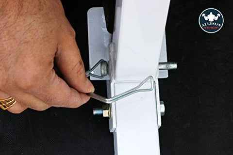 Image of ALLYSON FITNESS Foldable Flat Bench- Up to 500 kg Capacity Tested for Strength Training Multipurpose Fitness Exercise Gym Workout, Heavy Duty Weight Flat Bench for Home & Gym(Yellow)