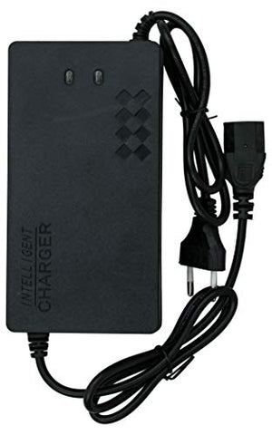 Image of Geekay Original Lead Acid Gel Batteries DC -2 AMP Electric Bicycle Kit Charger | for 24 V 250 Watt PMDC Motor Kit DC-2A Black (USE ONLY for Electric Cycle)