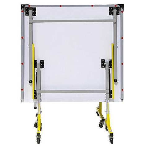 Image of Bronx Mini Table Tennis Table with 18 mm Both Side Laminated Blue top and 50 mm Wheel (2 TT bat, 3 Balls and 1 Cover)