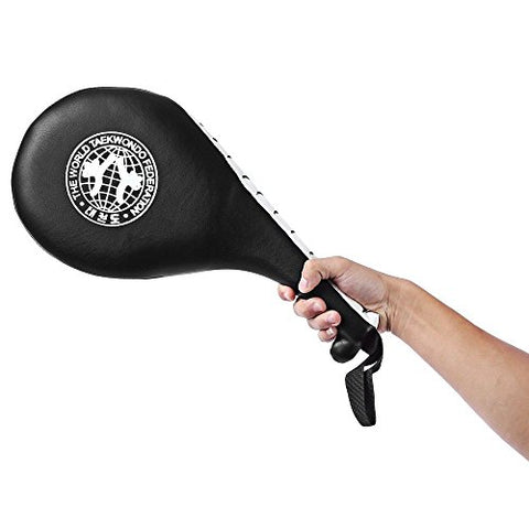 Image of JERN Taekwondo Durable Kick Pad Target for Karate Kickboxing Training (Black) - Set of 2