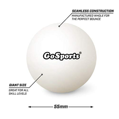 Image of GoSports 55mm XL Table Tennis Balls 12 Pack - Jumbo Table Tennis Balls for Training or Other Toss Games, White