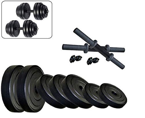Image of Body Maxx 8Kg-Combo 14 Dumbbells Kit 15 Inches Dumbells Rod